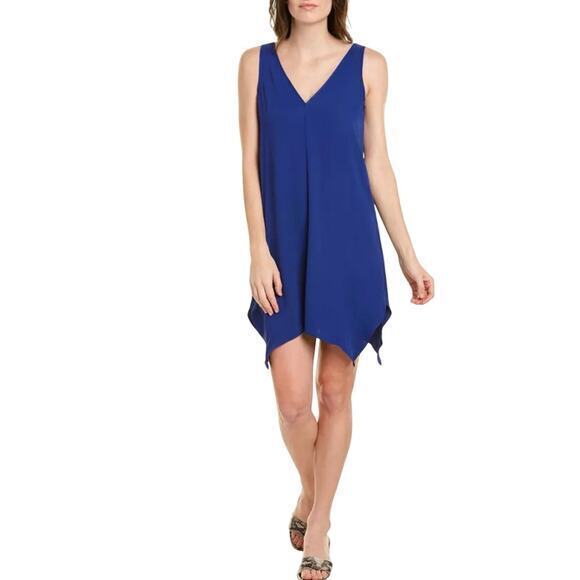 Amanda Uprichard Revolve Designer Cobalt Blue Monty Mini‎ Slip Shift Dress Small - Picture 1 of 12